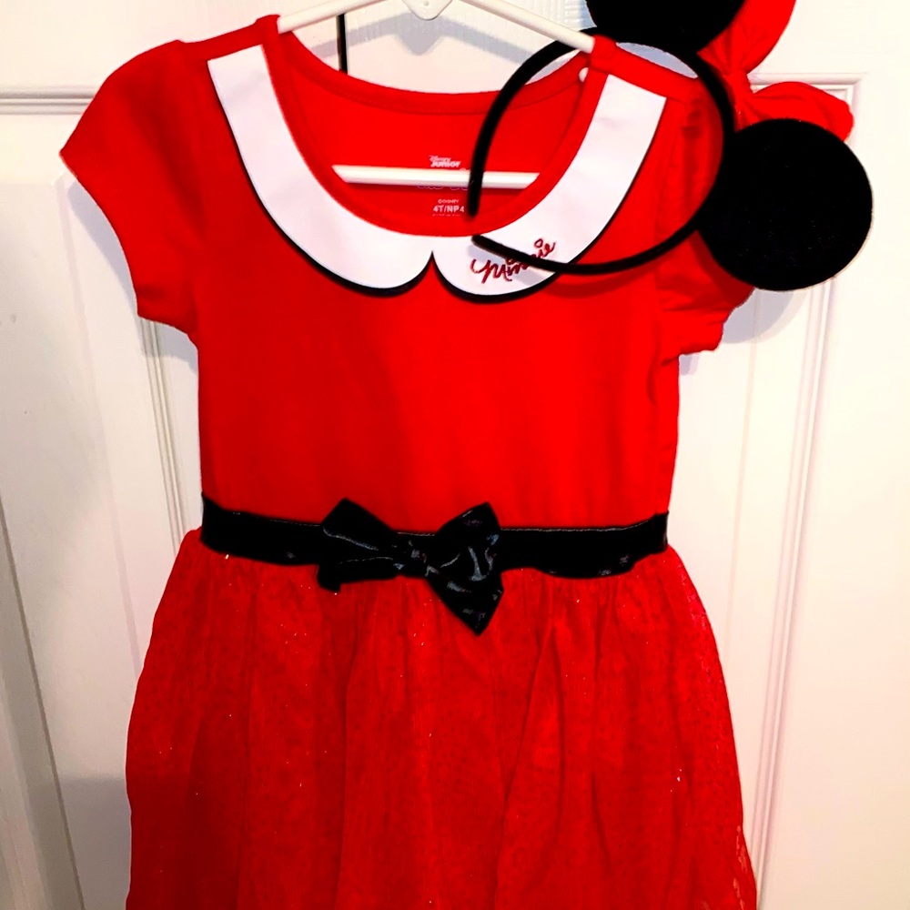 Minnie dress with Minnie ears headband